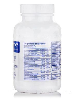 Мультивитамины и минералы без меди и железа Pure Encapsulations (Nutrient 950 w/o Copper and Iron) 90 капсул купить в Киеве и Украине