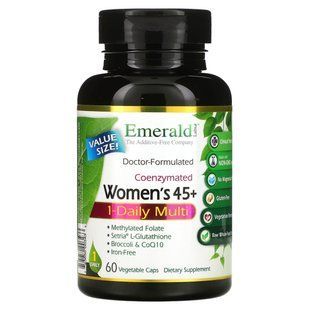 Coenzymated Womens 45+ 1-Daily Multi, Emerald Laboratories, 60 vegetarian capsules