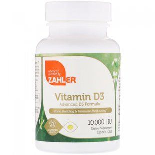 Vitamin D3 Zahler 10000 IU 250 gel capsules