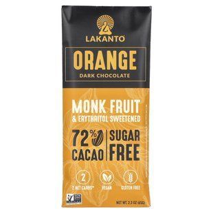 Lakanto, Orange Dark Chocolate, 2.3 oz (65 g) купить в Киеве и Украине