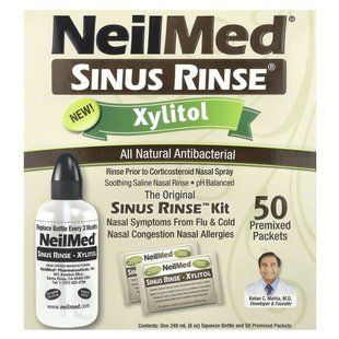 NeilMed, Sinus Rinse, ксилитол, набор для промывания носовых пазух, 2 предмета купить в Киеве и Украине