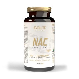 NAC 300 mg Evolite Nutrition 100 veg caps купить в Киеве и Украине