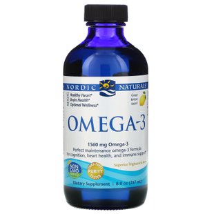 Рыбий жир жидкий Nordic Naturals (Omega-3) со вкусом лимона 237 мл купить в Киеве и Украине