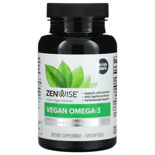 Вегетарианская Омега-3 с Life'sOmega, Zenwise Health, 120 капсул купить в Киеве и Украине