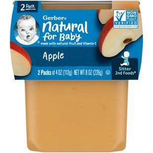 Gerber, Apple, няня, 2 упаковки по 4 унции (113 г) каждая купить в Киеве и Украине