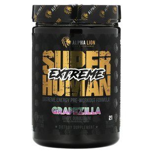 ALPHA LION, SuperHuman Extreme, Grapezilla, Grape Bubblegum, 11.55 oz (327.6 g)