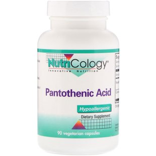 Пантотеновая кислота Nutricology (Pantothenic Acid) 500 мг 90 капсул купить в Киеве и Украине