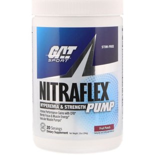 Комплекс для набора мышечной массы GAT (Nitraflex Pump) 284 г со вкусом фруктового пунша купить в Киеве и Украине