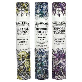 Poo-Pourri, On-The-Go, Before-You-Go&reg; Toilet Sprays, Value Set, 3 Sprays, 0.34 fl oz (10 ml) Each купить в Киеве и Украине