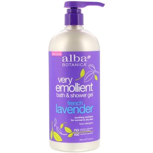 Гель для душа и ванны французская лаванда смягчающий Alba Botanica (Bath & Shower Gel) 950 мл купить в Киеве и Украине