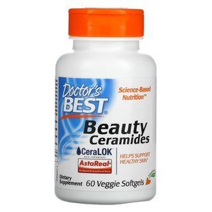 Церамиды красоты с Ceramide-PCD Doctor's Best (Beauty Ceramides with Ceramide-PCD) 60 капсул купить в Киеве и Украине