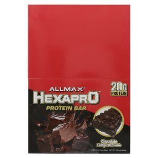 ALLMAX, Hexapro&trade;, Protein Bar, Chocolate Fudge Brownie, 12 Bars, 1.9 oz (53 g) Each купить в Киеве и Украине