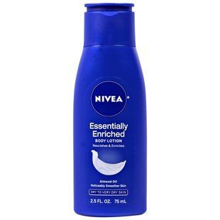Enriched with essential oils body lotion, with almond oil, Nivea, 2.5 fl. oz (75 ml)