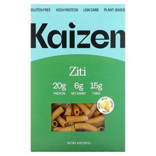 Kaizen, Ziti, Gluten Free, High Protein, Low Carb, Plant-Based, 8 oz (226 g) купить в Киеве и Украине