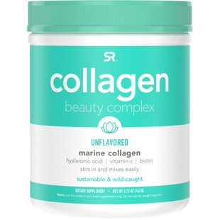 Коллагеновый комплекс красоты, морской коллаген, без ароматизаторов, Collagen Beauty Complex, Marine Collagen, Unflavored, Sports Research, 163 г купить в Киеве и Украине