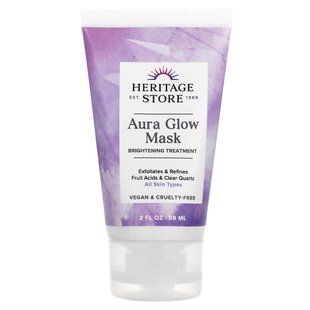 Heritage Store, Aura Glow Beauty Mask, All Skin Types, 2 fl oz (59 ml)