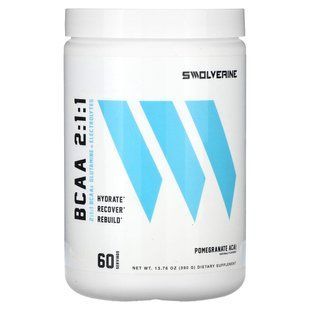 Swolverine, BCAA 2:1:1, гранат і асаї, 390 г (13,76 унції)