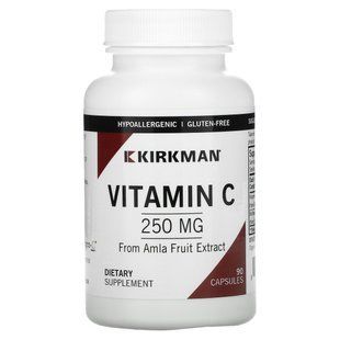 Organic Vitamin C Kirkman Labs (Vitamin C) 250 mg 90 capsules