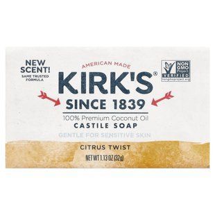 Kirk's, Castile Bar Soap, Citrus Twist, 1.13 oz (32 g) купить в Киеве и Украине