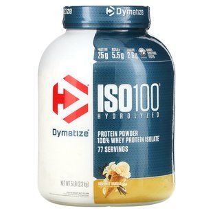 ISO100 hydrolysate, 100%-whey protein isolate, exquisite vanilla, Dymatize Nutrition, 2.3 kg