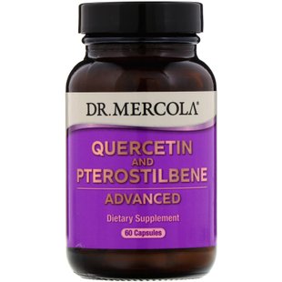 Кверцетин и птеростильбен продвинутый, Quercetin and Pterostilbene Advanced, Dr. Mercola, 60 капсул купить в Киеве и Украине