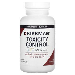 Kirkman Labs, Toxicity Control with Setria L-Glutathione, 120 Capsules купить в Киеве и Украине