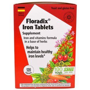 Iron with herbal extracts Flora 120 tablets