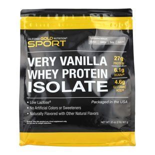 Whey Protein Isolate Vanilla California Gold Nutrition 908 g.