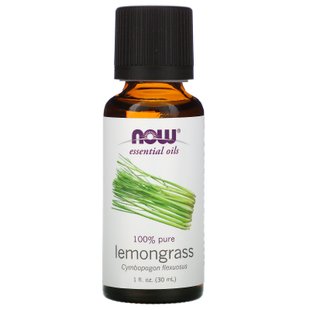 Масло лемограсса Now Foods (Essential Oils Lemongrass) 30 мл купить в Киеве и Украине