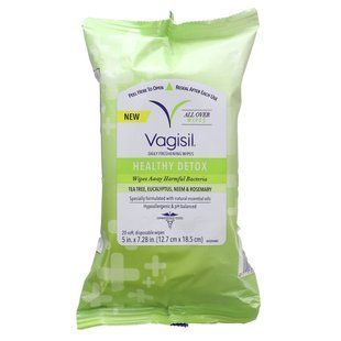 Vagisil, Daily Freshening Wipes, Healthy Detox , 20 Disposable Wipes купить в Киеве и Украине