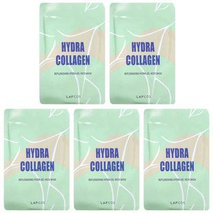 Lapcos, Hydra Collagen, Replenishing Hydra-Gel Neck Mask, 5 Sheets, 0.53 oz (15 g) Each купить в Киеве и Украине
