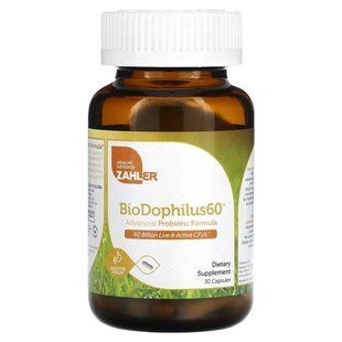 Zahler, BioDophilus60, Advanced Probiotic Formula, 60 Billion CFU, 30 Capsules купить в Киеве и Украине