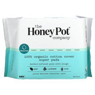 The Honey Pot Company, Органические салфетки на травах с крыльями, 16 штук купить в Киеве и Украине