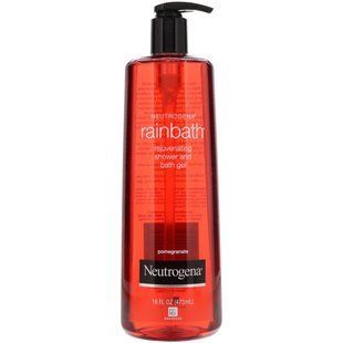 Rainbath, Омолаживающий гель для душа и ванны, гранат, Neutrogena, 16 жидких унций (473 мл) купить в Киеве и Украине