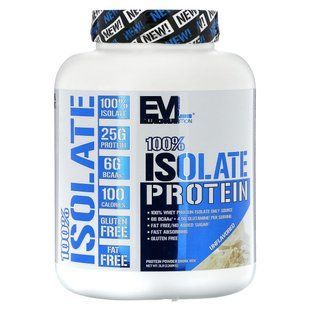 EVLution Nutrition, 100% Isolate Protein, Unflavored, 5 lbs (2,268 kg)
