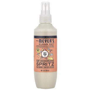 Mrs. Meyers Clean Day, Cat Deodorizing Spritz, White Peach, 8 fl oz (236 ml) купить в Киеве и Украине