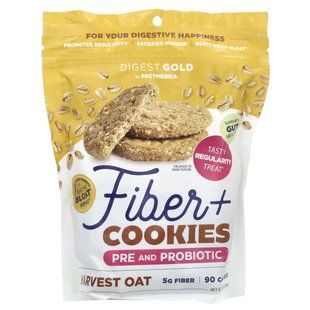 Enzymedica, Fiber + Cookies, Pre and Probiotic, Harvest Oat, 6.21 oz (176 g) купить в Киеве и Украине