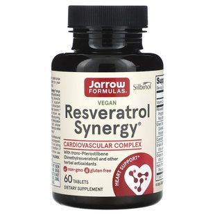 Ресвератрол совместного действия Jarrow Formulas (Resveratrol Synergy) 200 мг 60 таблеток купить в Киеве и Украине