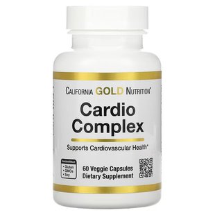 Комплекс для здоровья сердца California Gold Nutrition (Cardio Complex) 60 вегетарианских капсул купить в Киеве и Украине