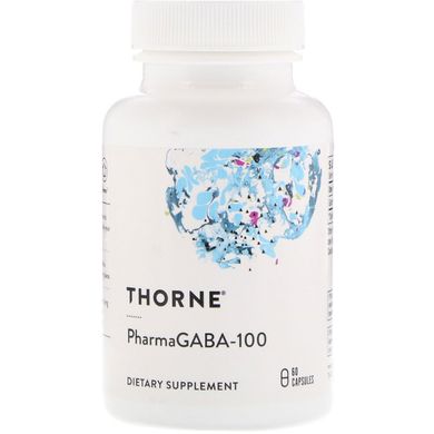 ГАМК гамма-аминомасляная кислота Thorne Research (GABA-100) 60 вегетарианских капсул купить в Киеве и Украине