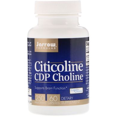 Харчова добавка для мозку Jarrow Formulas (CDP Choline) 250 мг 60 капсул