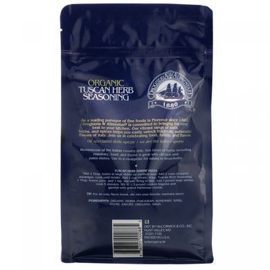 Приправа з органічних тосканських трав, Organic Tuscan Herb Seasoning, Drogheria & Alimentari, 6,7 унції (190 г)