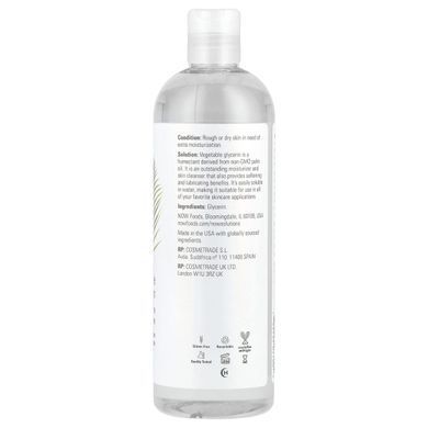 Растительный глицерин Now Foods (Vegetable Glycerin) 473 мл купить в Киеве и Украине