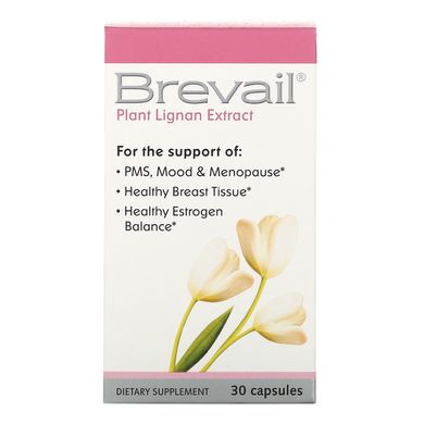 Brevail, Екстракт рослинного лігніну, Barlean's, 30 капсул