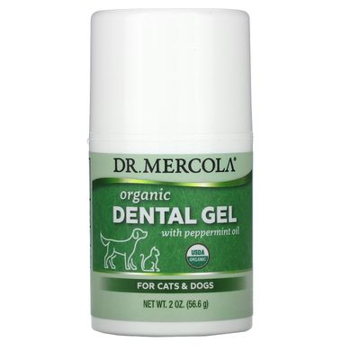 Стоматологічний гель для тварин м'ята Dr. Mercola (Dental Gel) 113.4 г