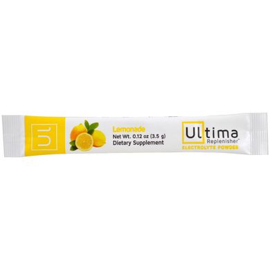 Електроліт в порошку, Лимонад, Ultima Replenisher, 10 пакетів, 0,12 унції (3,5 г) кожен