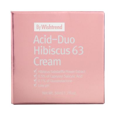 Крем з гібіскусом, Acid-Duo Hibiscus 63 Cream, Wishtrend, 50 мл
