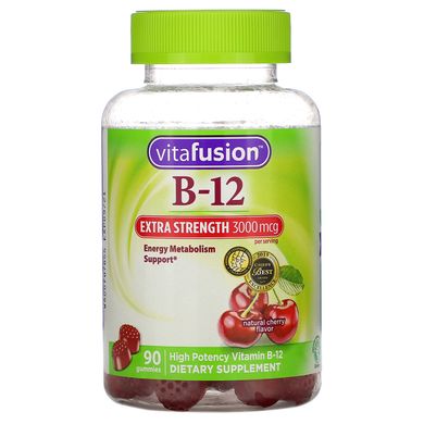 Витамин В12 VitaFusion (Extra Strength B-12) 3000 мкг 90 жевательных таблеток купить в Киеве и Украине