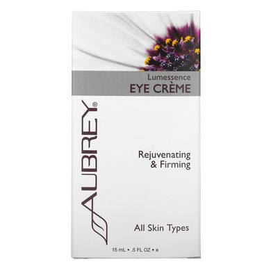 Крем проти зморшок навколо очей для ВРНГ типів шкіри Aubrey Organics (Lumessence Eye Cream) 15 мл