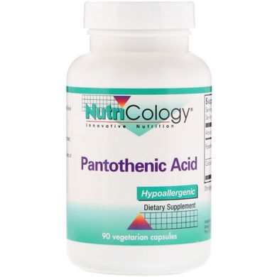 Пантотенова кислота Nutricology (Pantothenic Acid) 500 мг 90 капсул